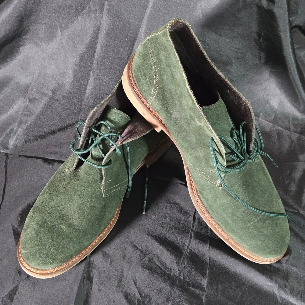 Alfani Lane Mens Green Suede Chukka Desert Boots Size 10 M WPL 8046